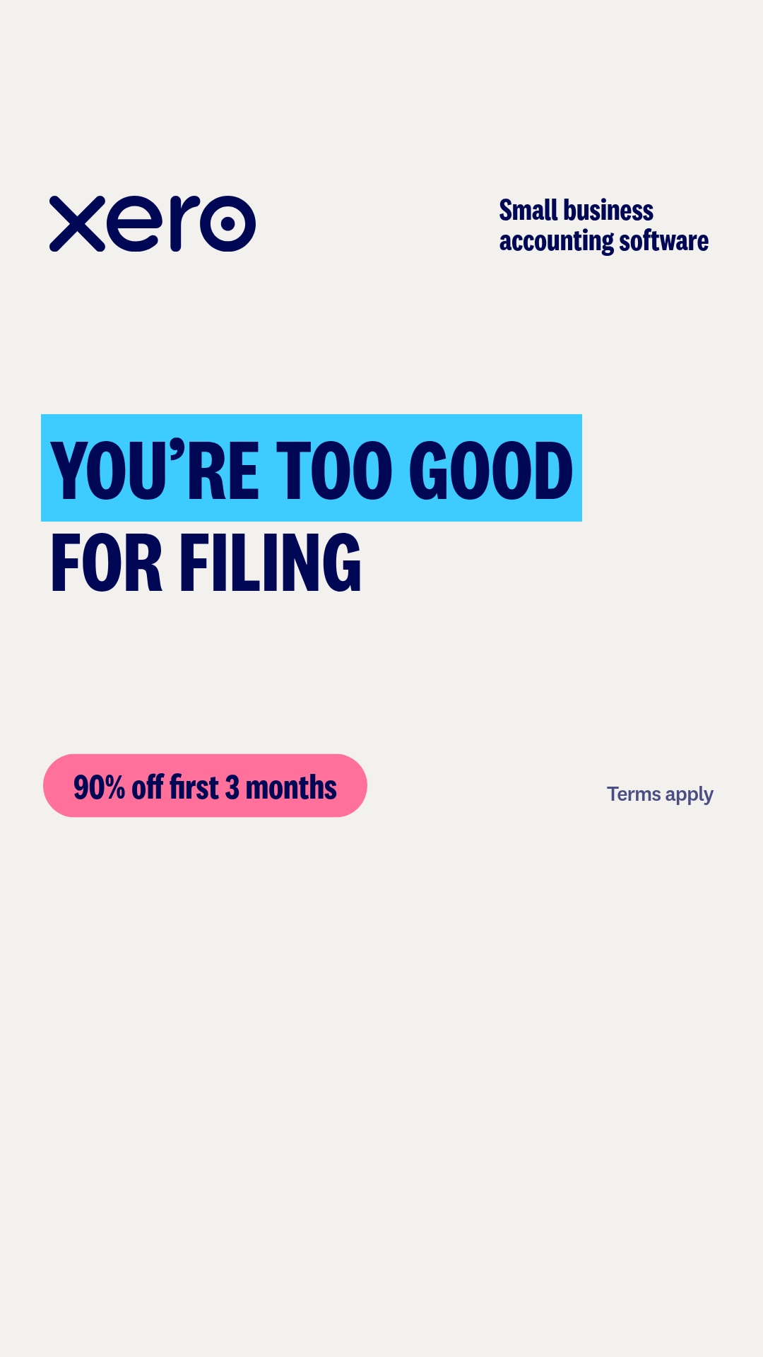 Xero Facebook ad