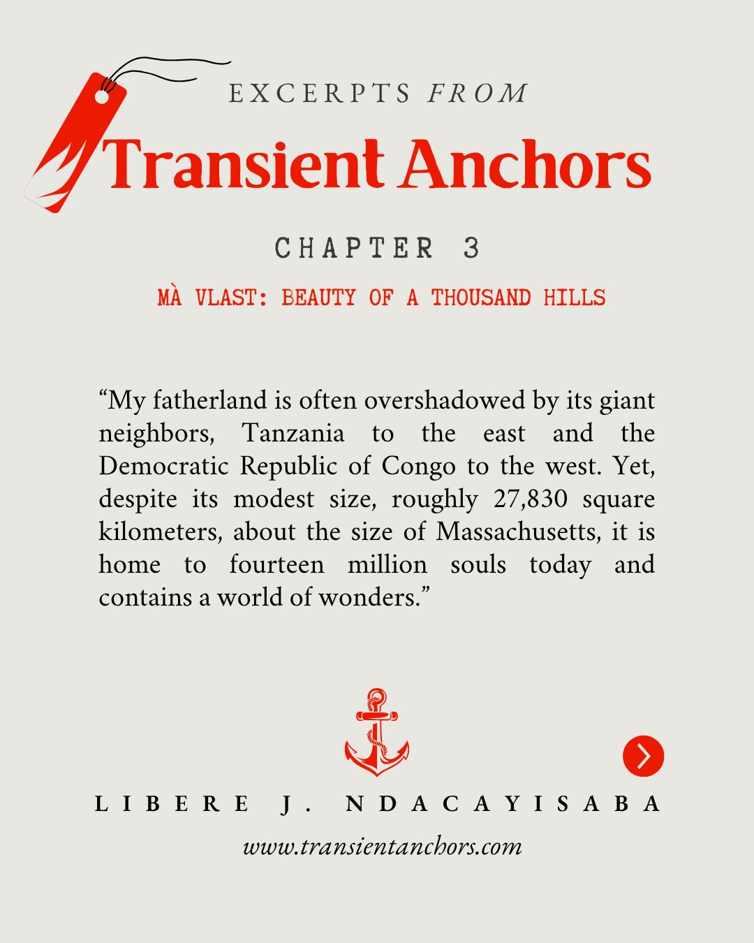 liberethestoryteller Facebook ad: Chapter 3 is an ode to Burundi, here…