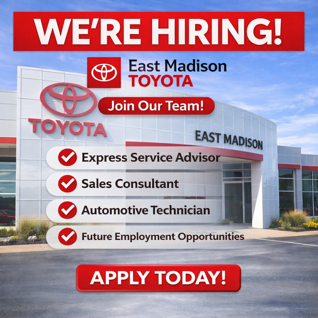 East Madison Toyota Facebook ad: Join the team at East Madison Toyota.