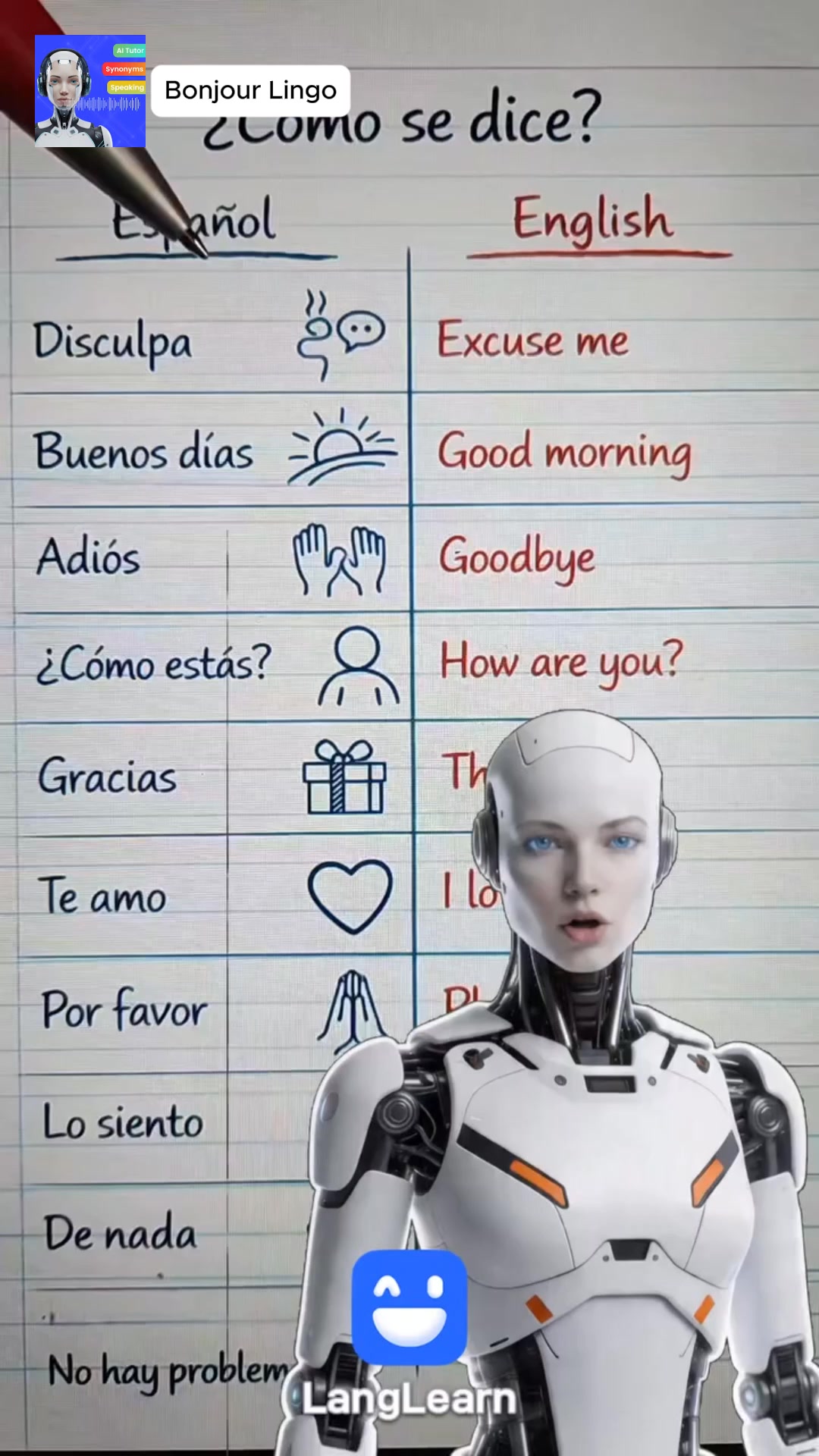 Linguza: AI English Tutor Facebook ad: ¡Pruébalo gratis ahora!
