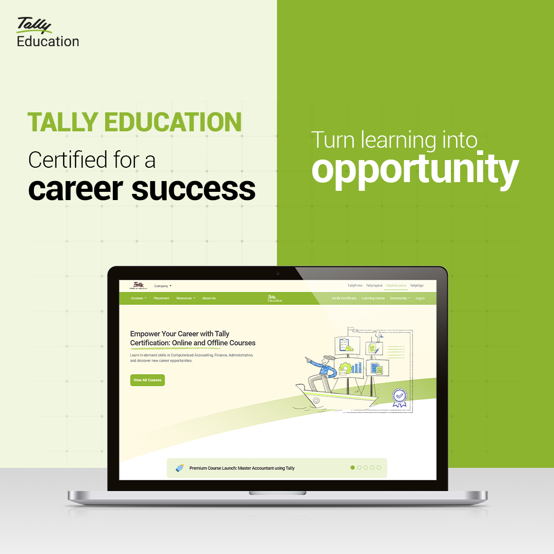Tally Education Facebook ad: The right certification opens the right doors, start…