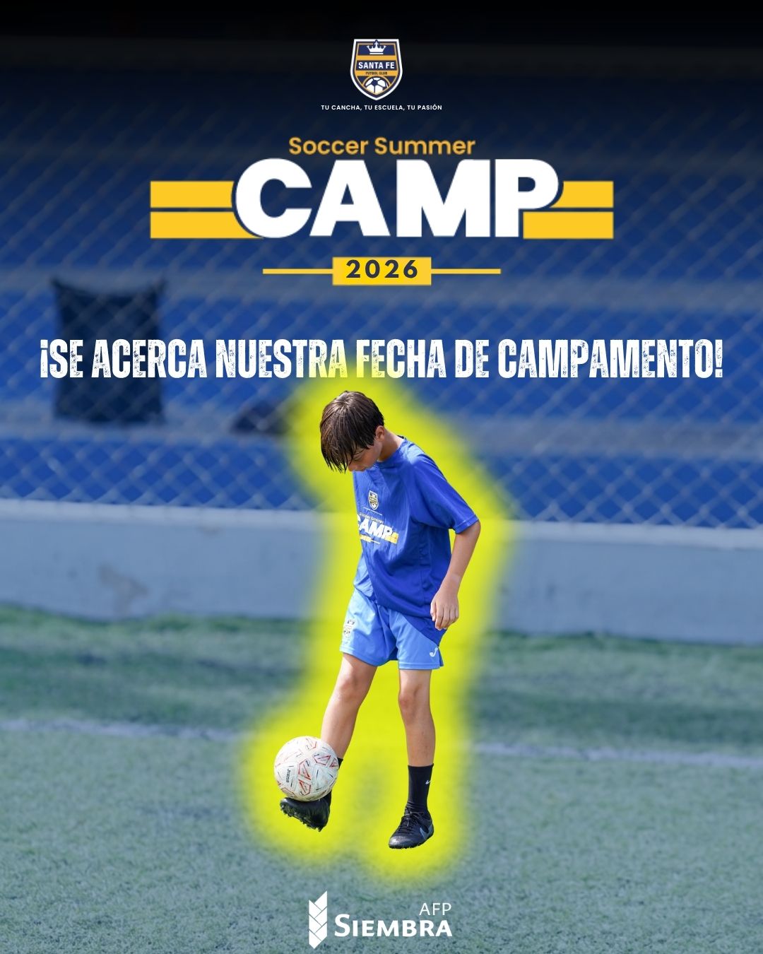 Santa Fe Futbol Club Facebook ad: Este verano es para crecer, aprender y llevar…