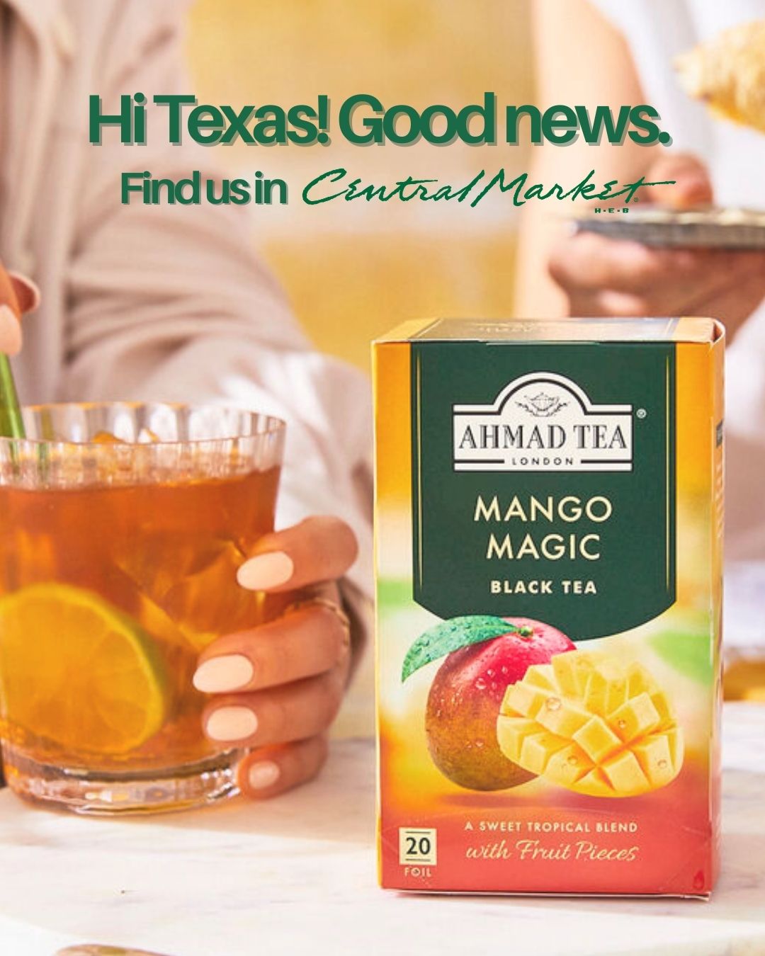 Ahmad Tea USA Facebook ad: Find your new favorite tea in store