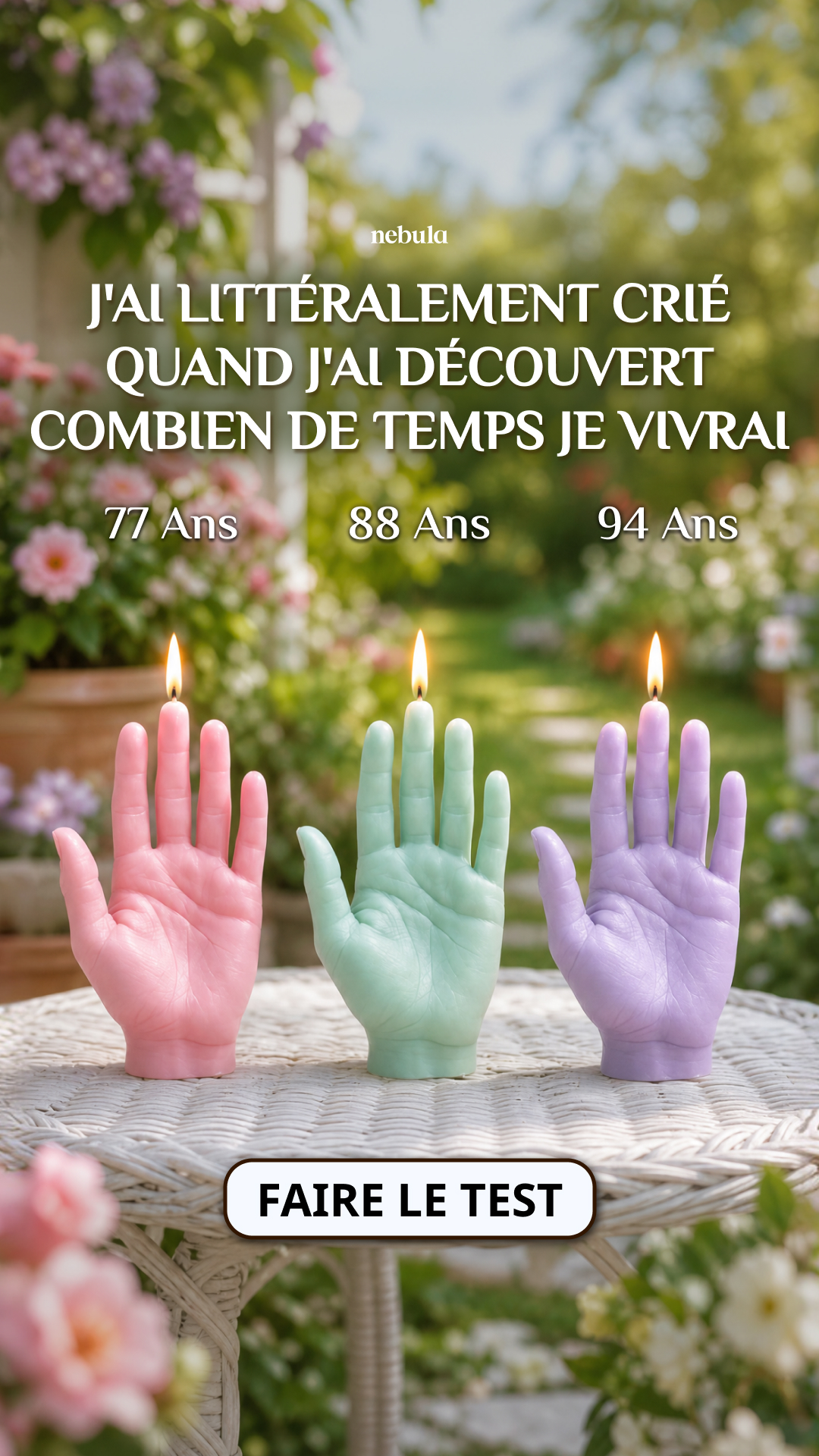 Nebula: Palm Reading Facebook ad