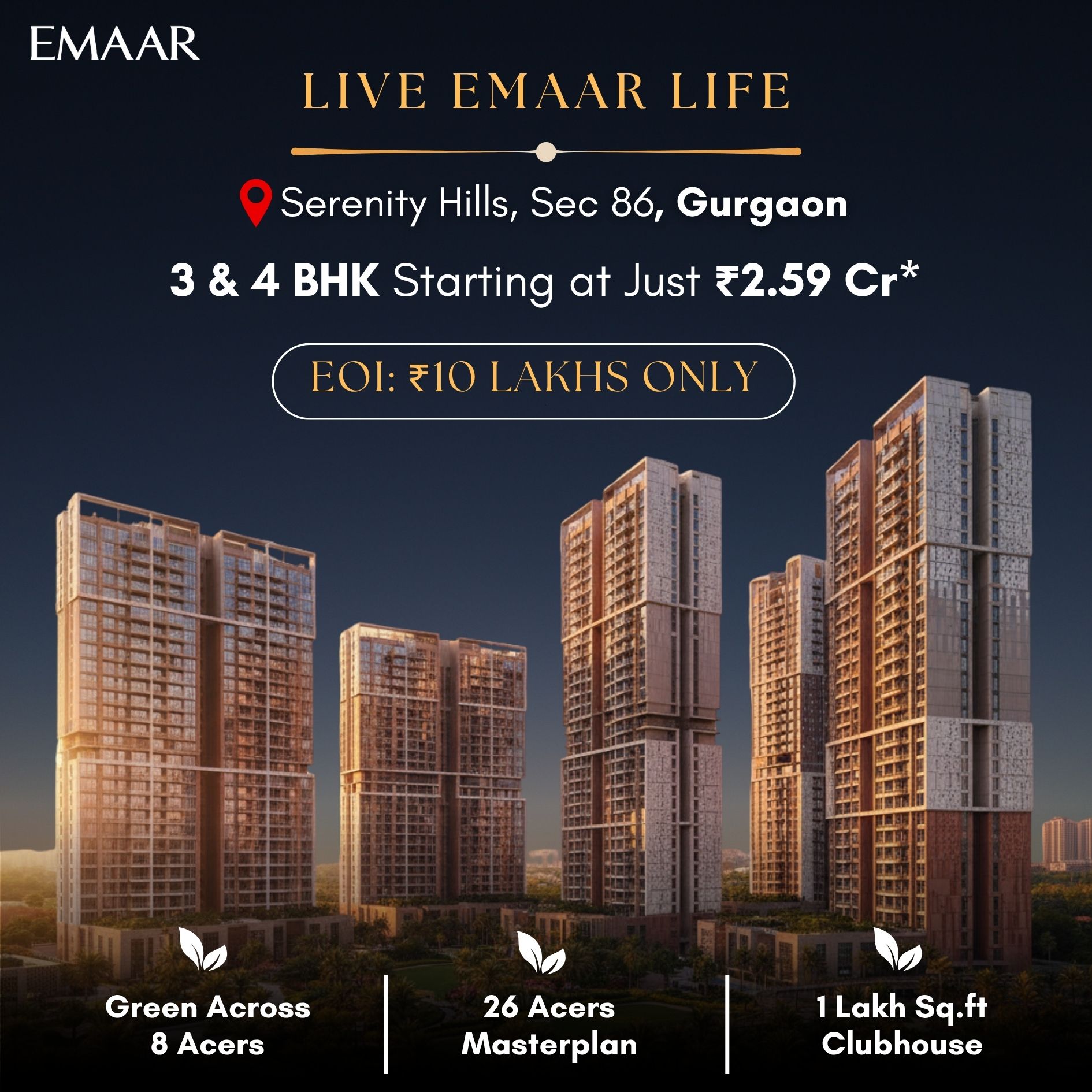 Emaar Projects In Gurugram Facebook ad