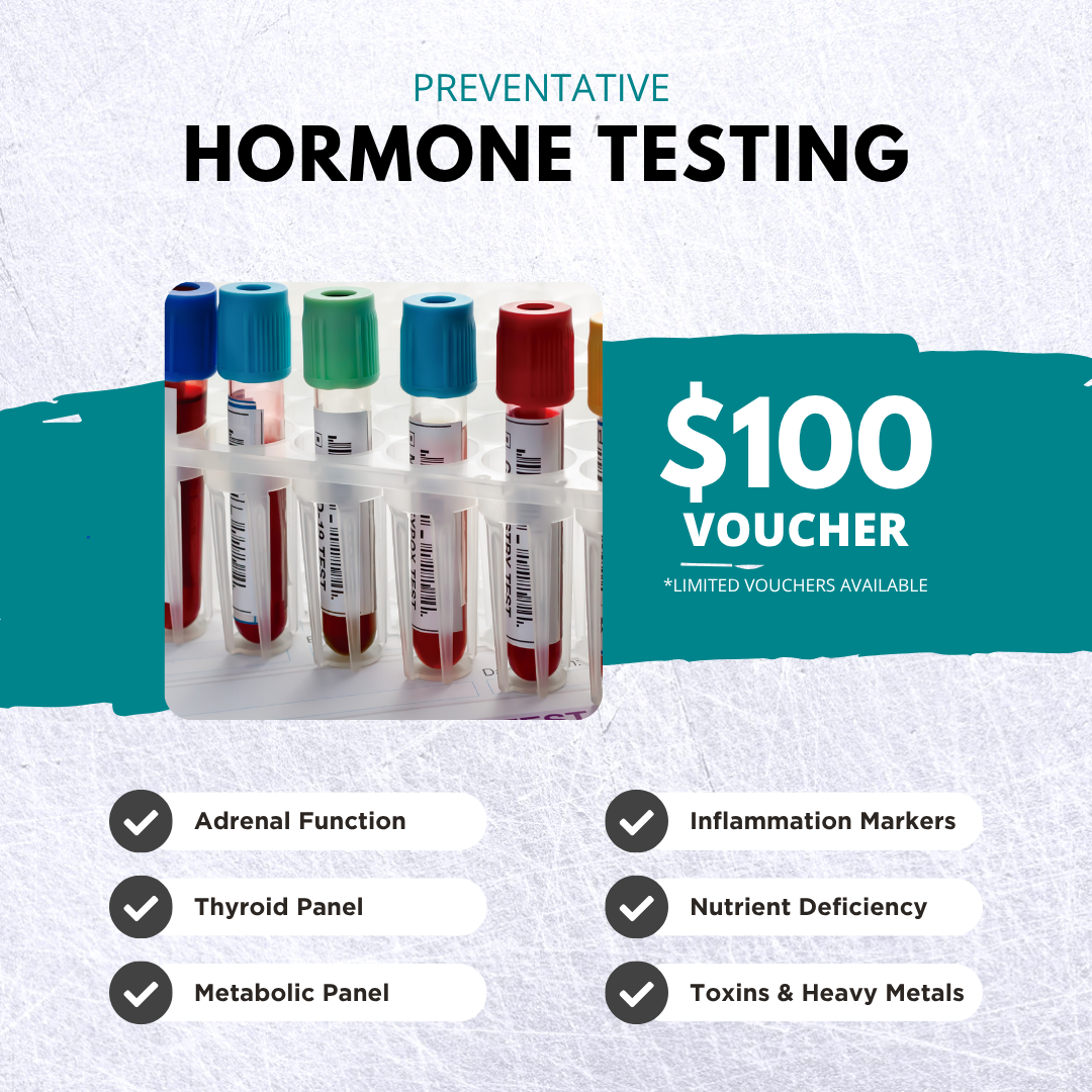 Advanced Practice Wellness Clinic Facebook ad: $100 Program Voucher & Free Assessment