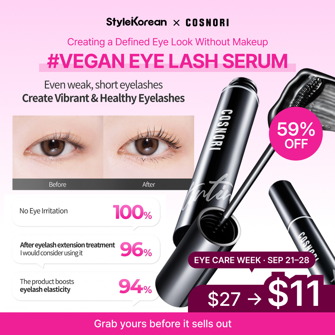 StyleKorean Facebook ad: $27 Lash Serum, Now $11