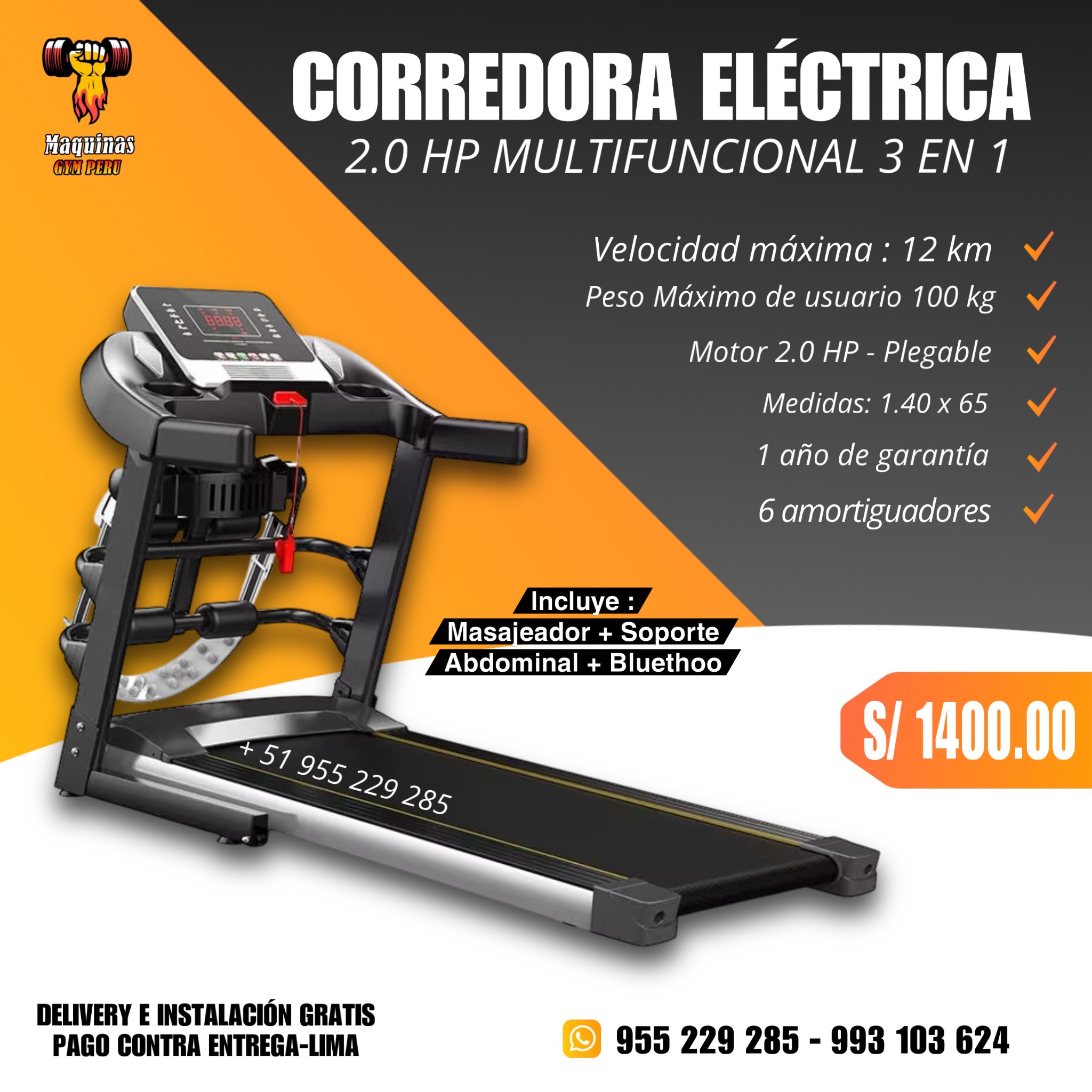 Maquinas Gym Perú Facebook ad