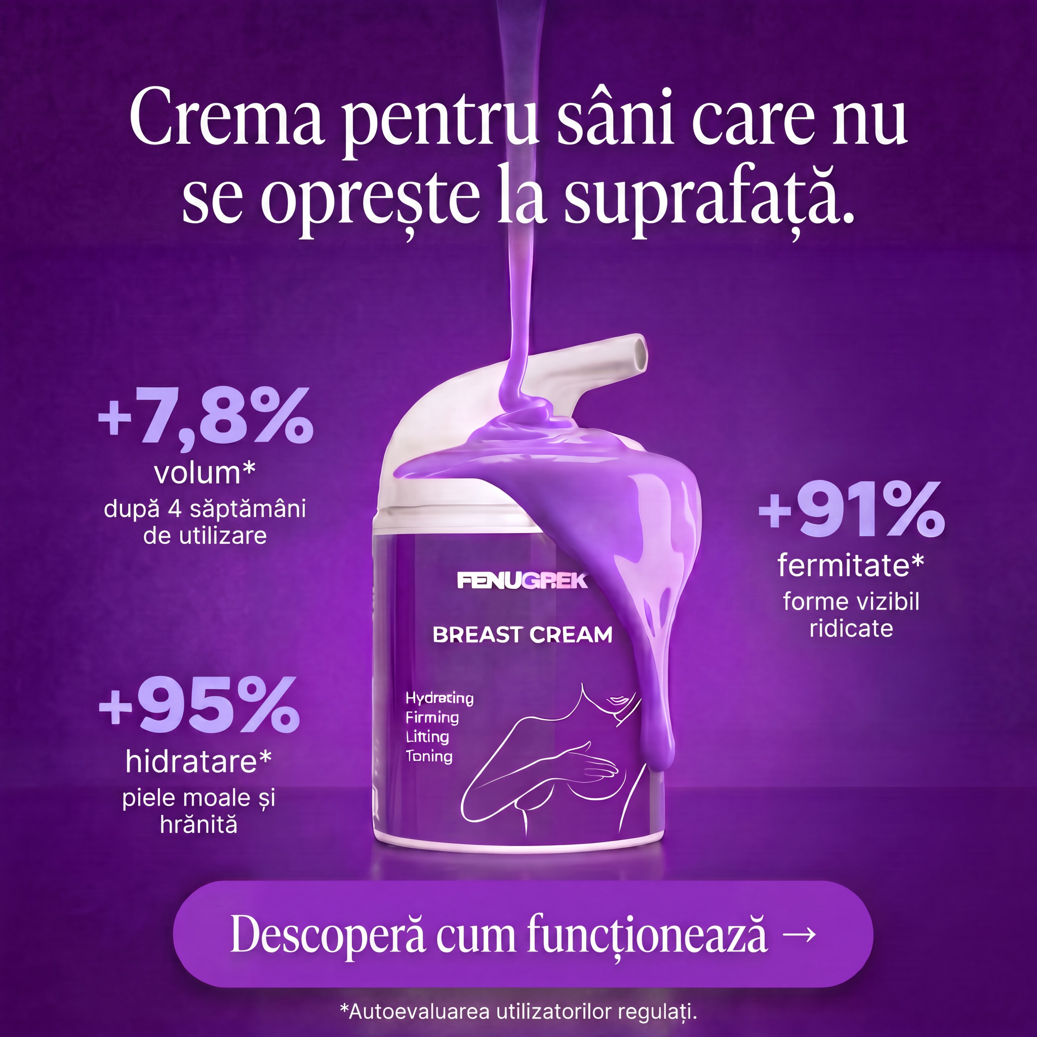 Fenugrek Facebook ad: Crema care acționează în profunzime