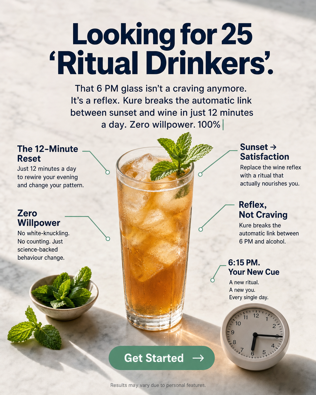 Hypnosis to Stop Drinking Facebook ad