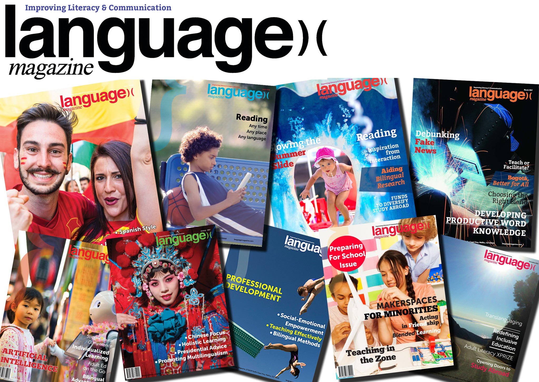 Language Magazine Facebook ad