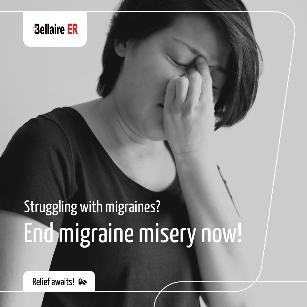 Bellaire ER Facebook ad: Migraines can be debilitating.