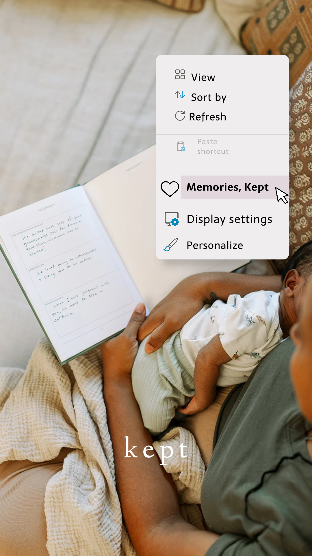Kept Facebook ad