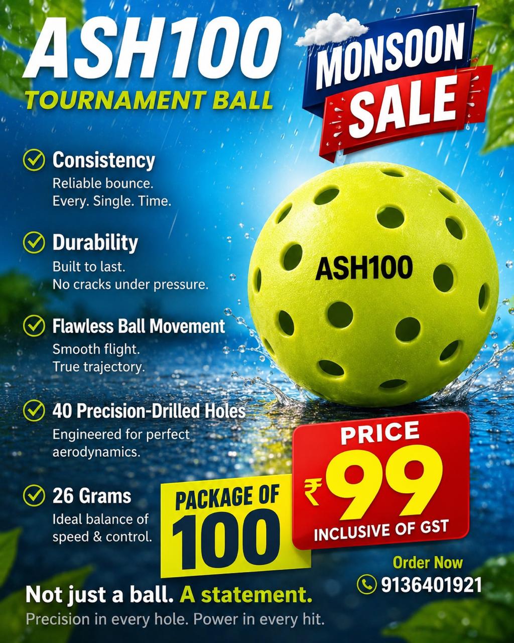 Bombaypickleballclub Facebook ad: Monsoon Sale is Here!