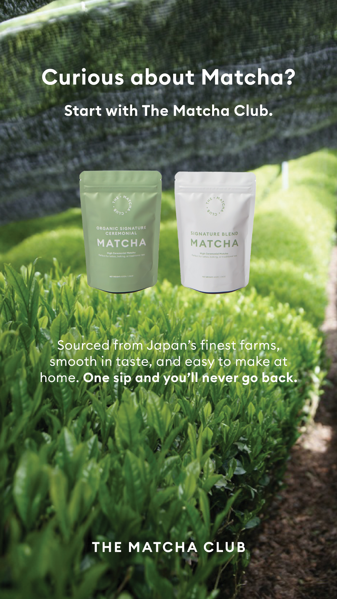 The Matcha Club Facebook ad from Sep 23, 2025