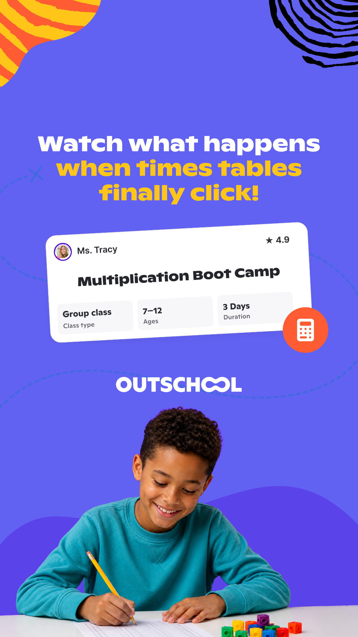Outschool Facebook ad