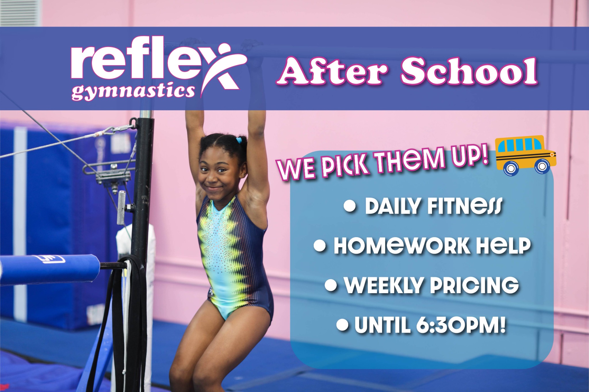 Reflex Gymnastics Facebook ad: Daily Gymnastics!