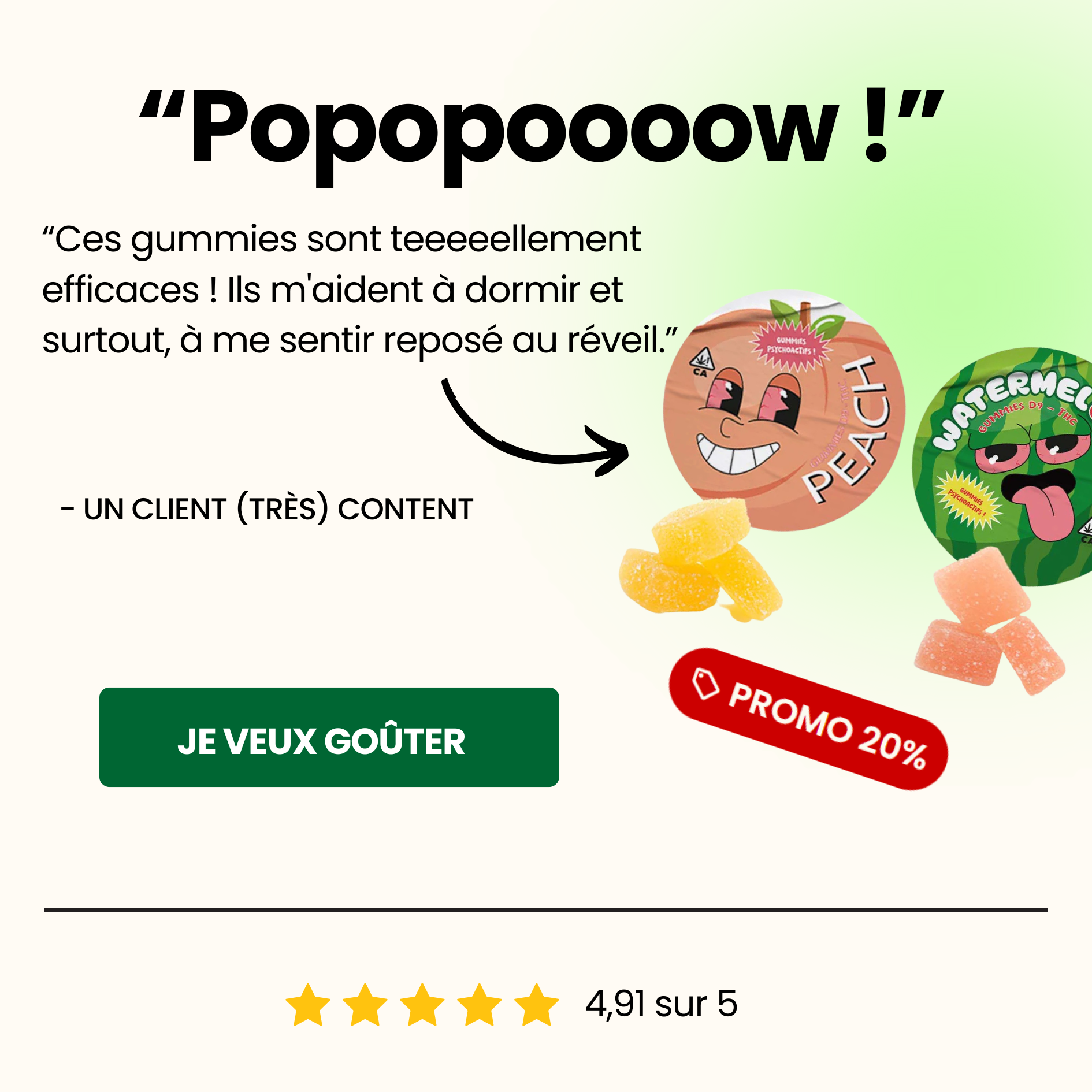 Les Frères CBD Facebook ad from Oct 7, 2025