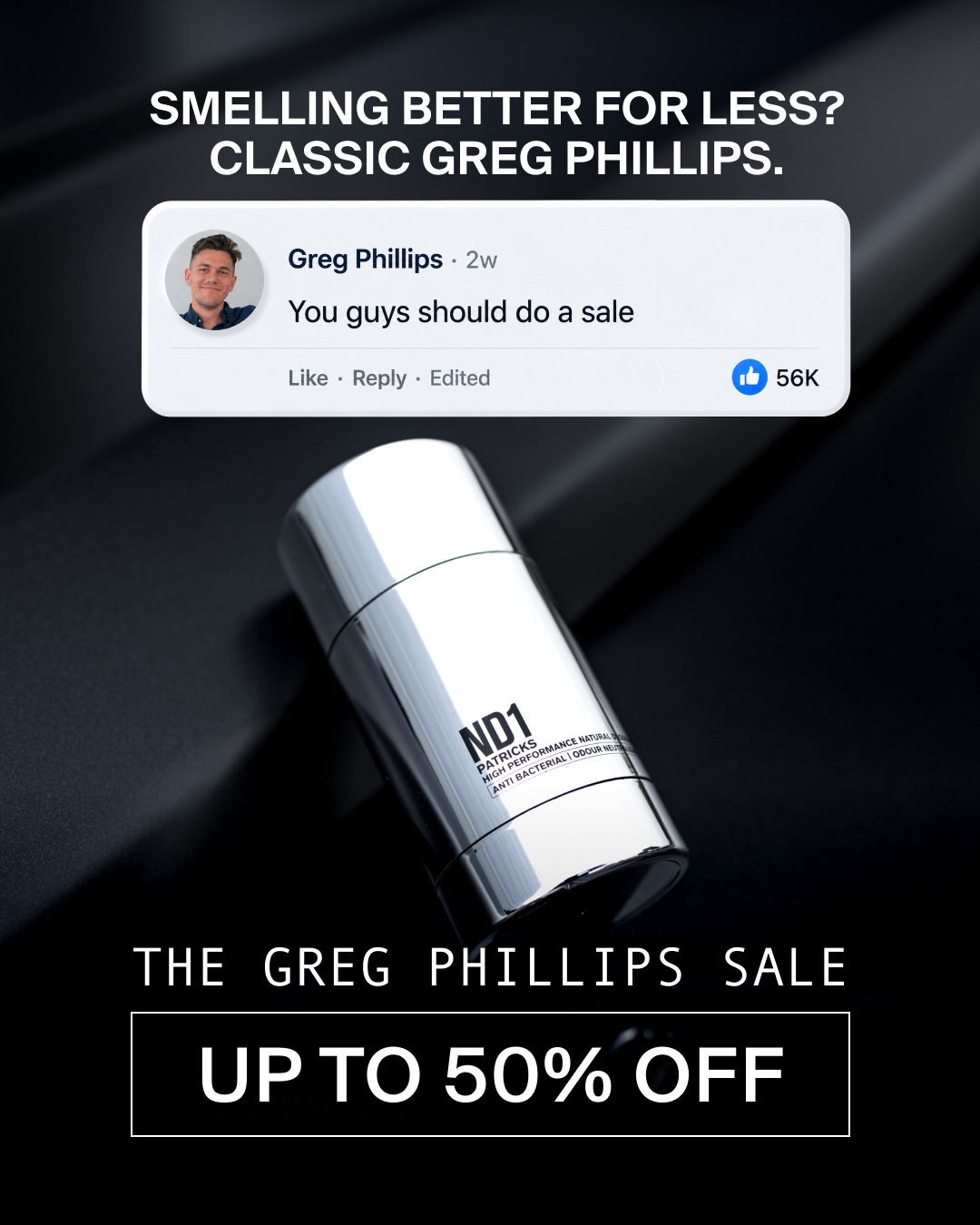 PATRICKS Facebook ad