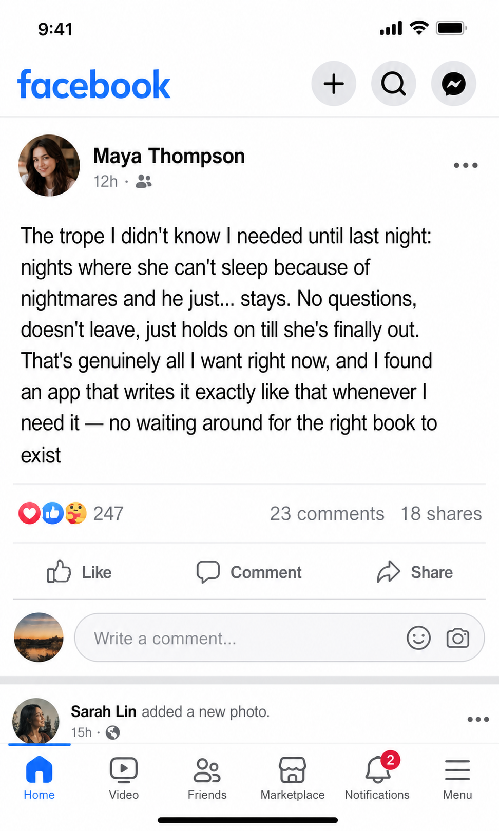 Love & Spice Facebook ad