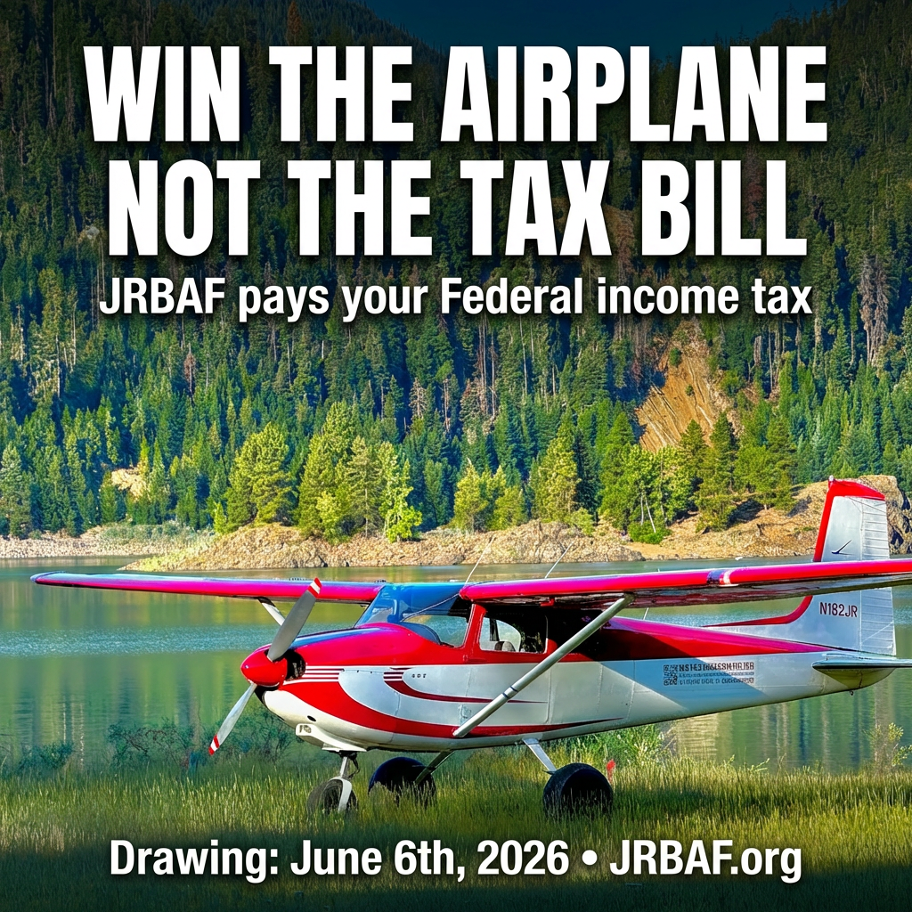 Jim Richmond Backcountry Aviation Foundation Facebook ad: Win a Plane. Not a $40,000 Tax Bill.