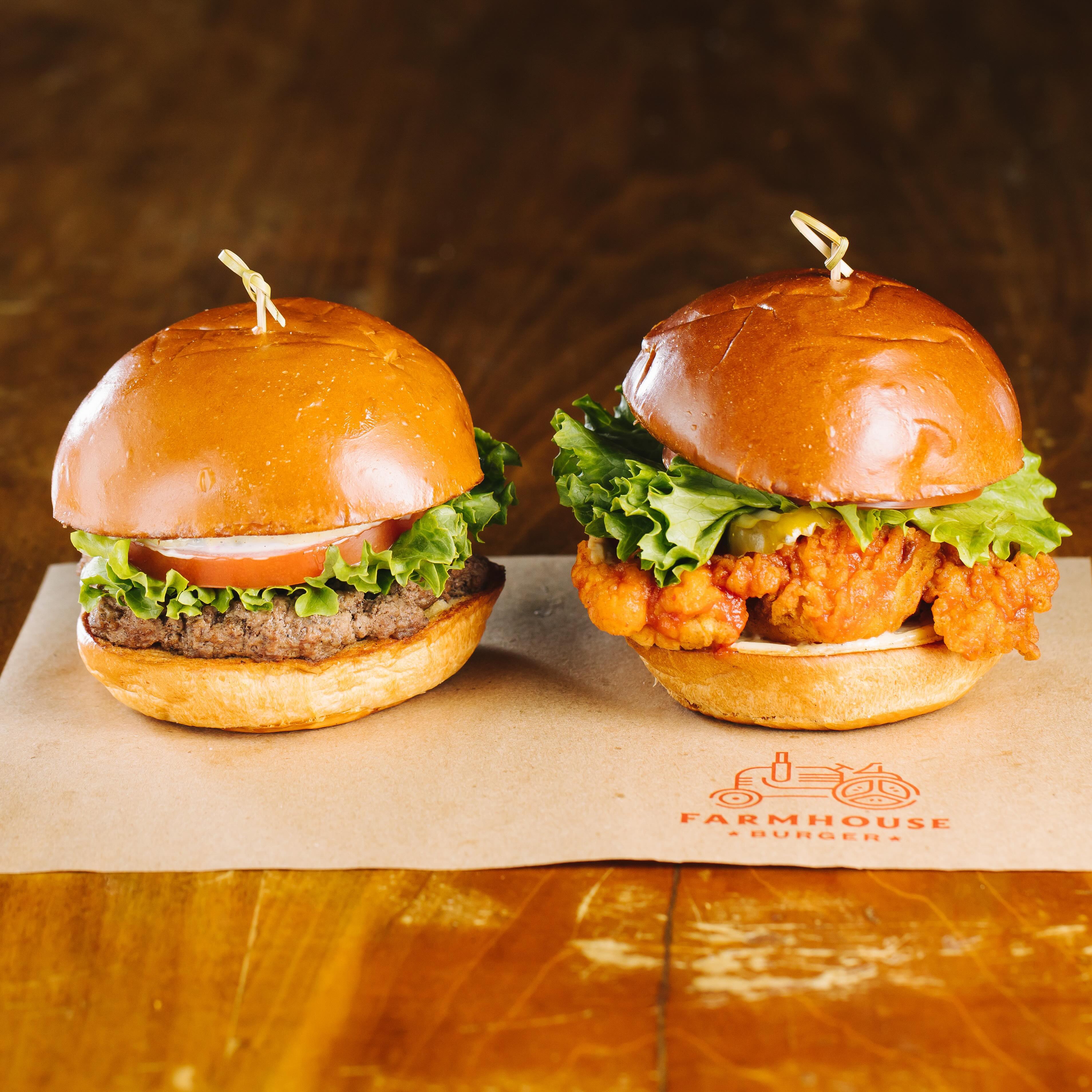Farmhouse Burger Facebook ad: The best of both worlds!