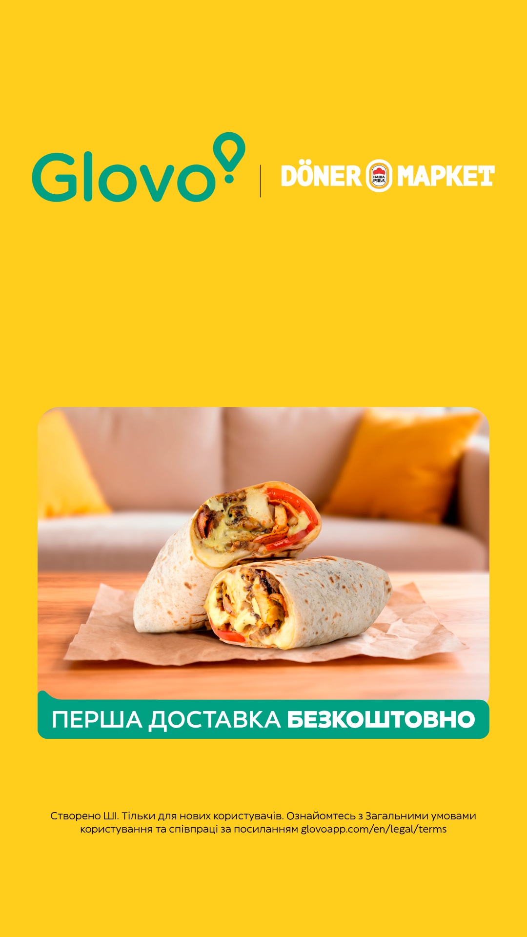 Glovo Facebook ad