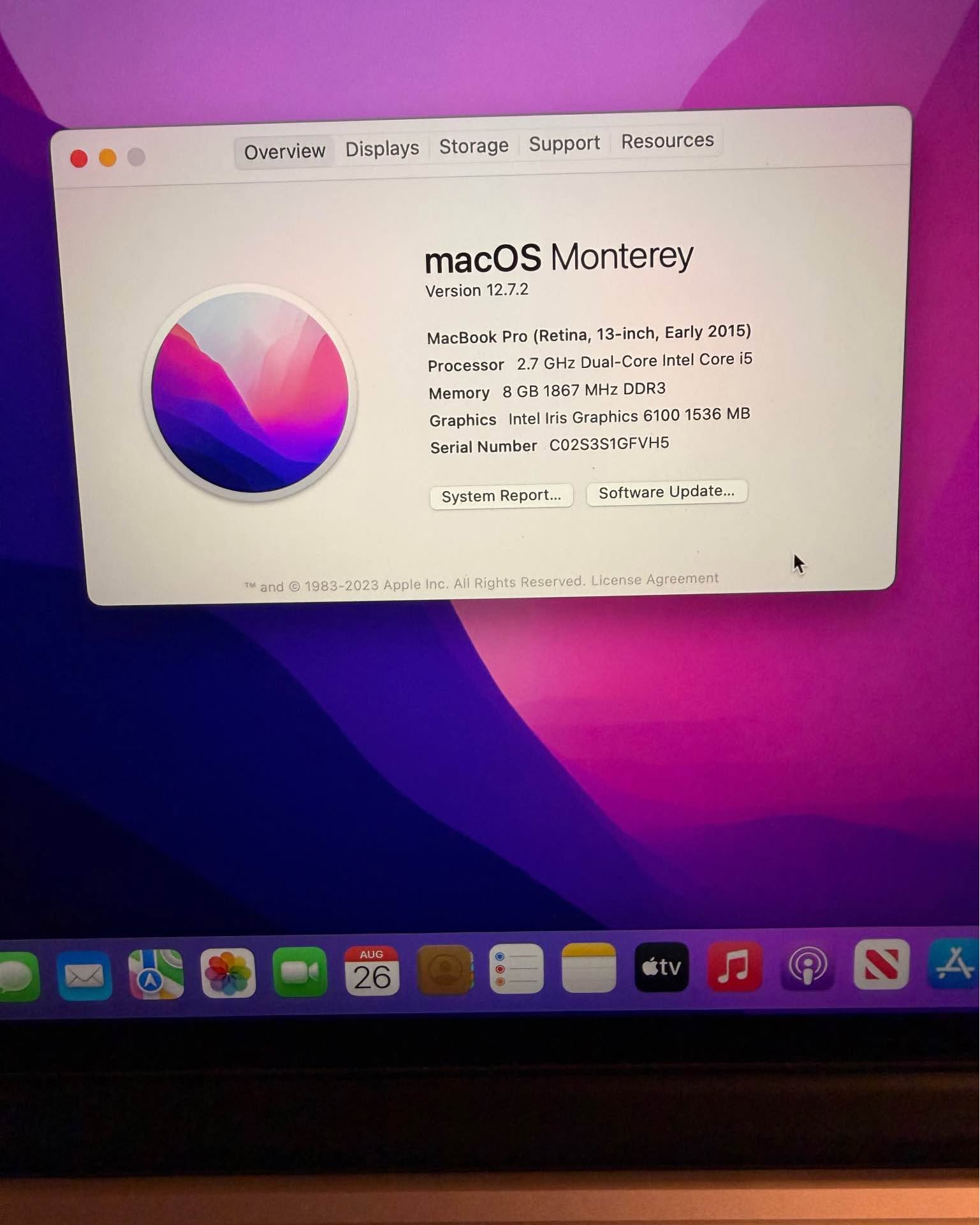 Paulo Giliade Santos Facebook ad: Apple MacBook Pro 13-inch i5 8GB RAM