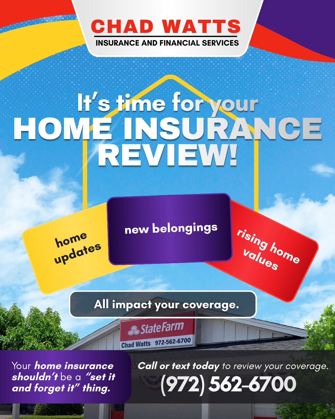 Chad Watts - State Farm Insurance Agent Facebook ad: Home, Auto Insurance & More in TX | Chad Watts, State Farm
