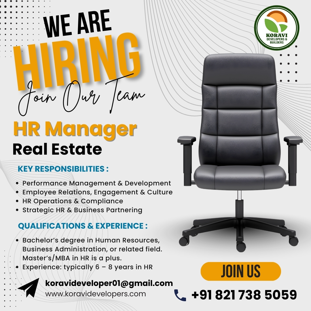 Koravi Developers & Builders Facebook ad: Lead the Future of HR with Koravi Developers & Builders!