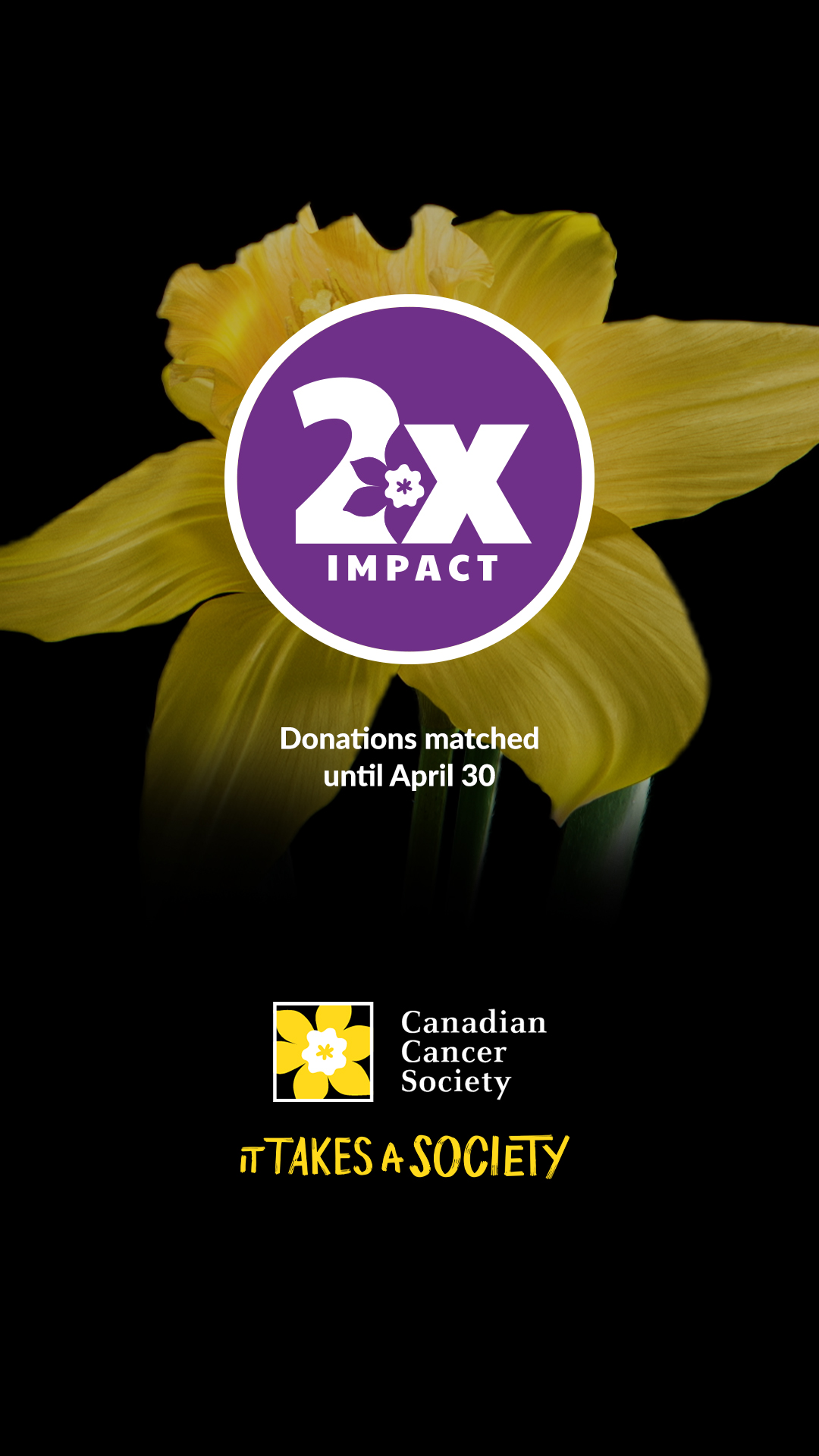 Canadian Cancer Society Facebook ad from Apr 15, 2026