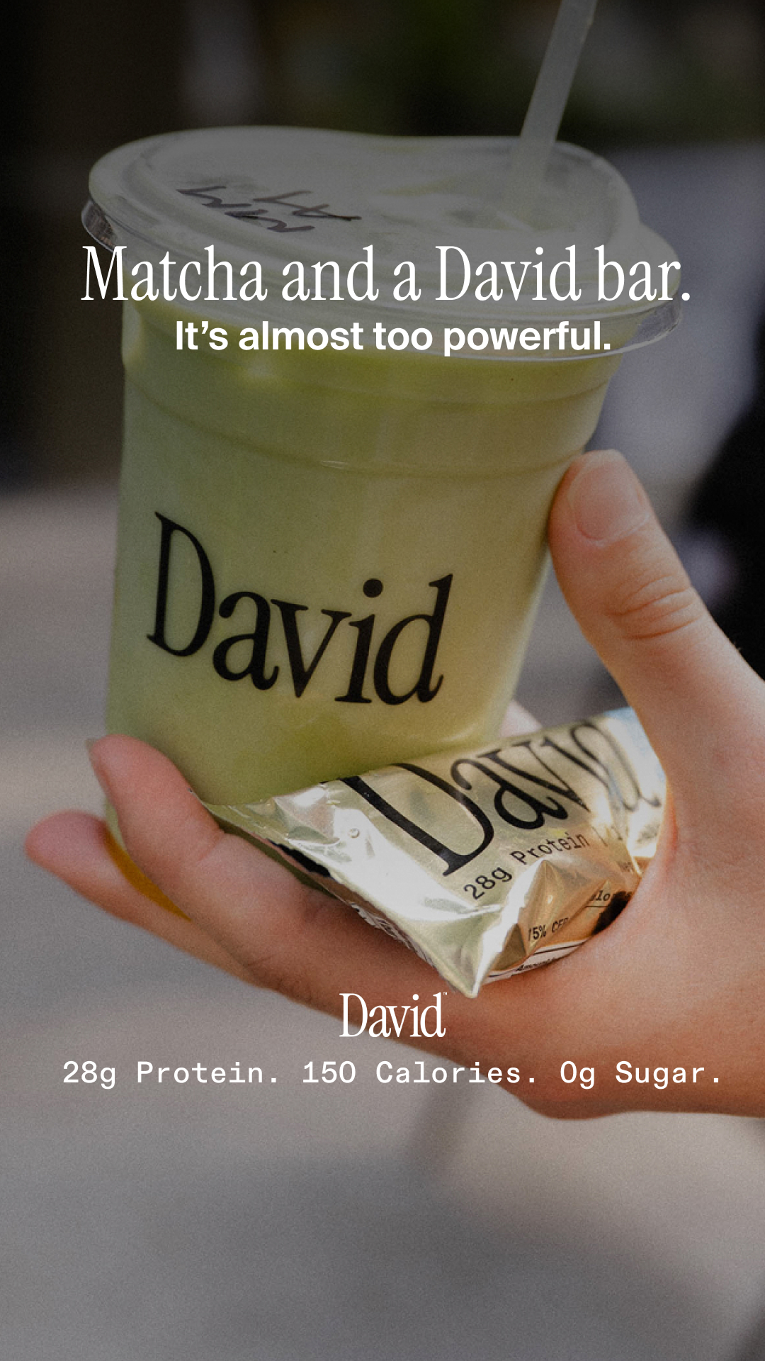 David Protein Facebook ad