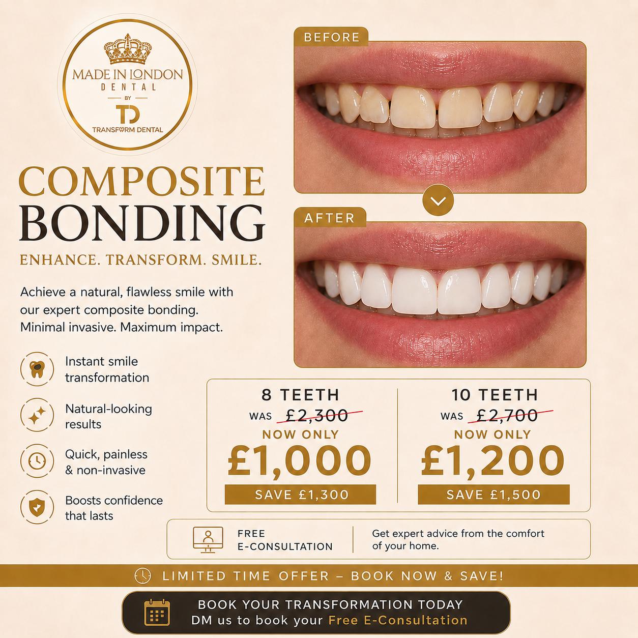 Transform Dental Facebook ad