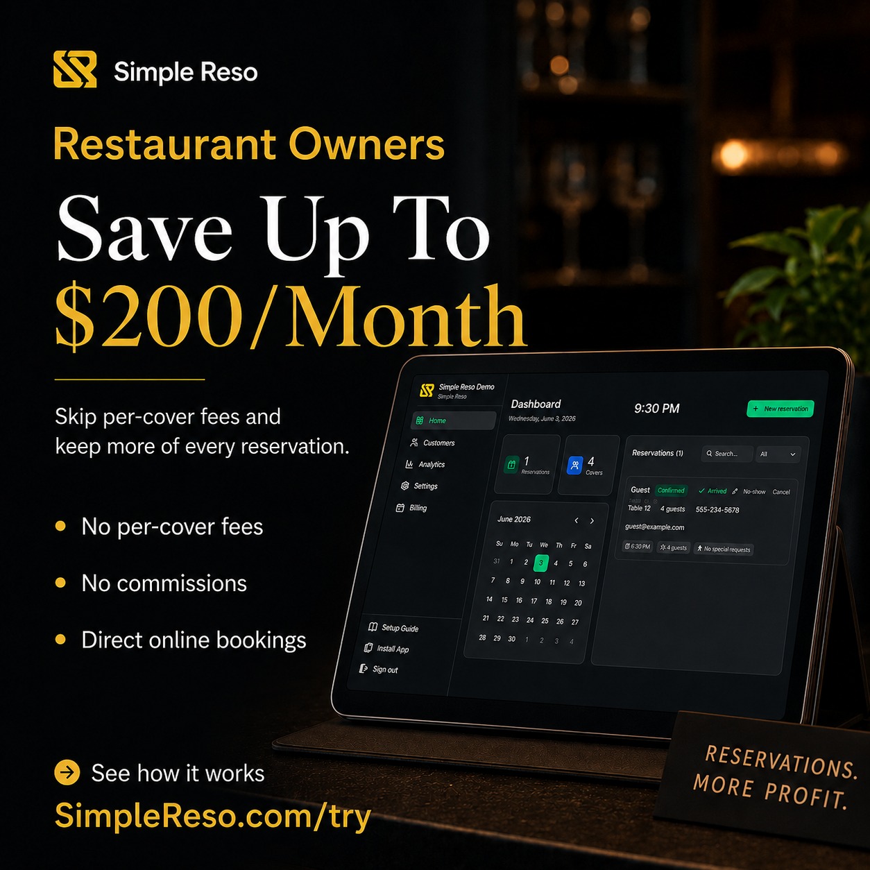 Simple Reso Facebook ad