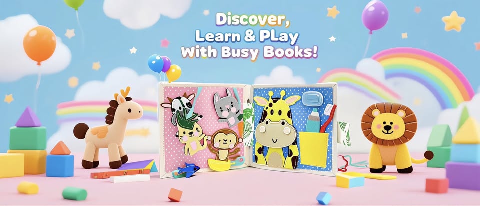 Childrensfavoritebooks Facebook ad: Discover the magic of 3D felt books, tear-proof…