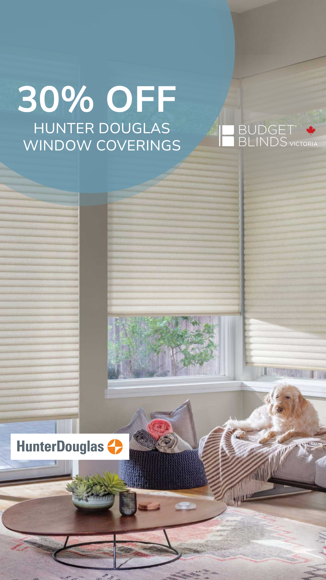 Budget Blinds of Greater Victoria Facebook ad