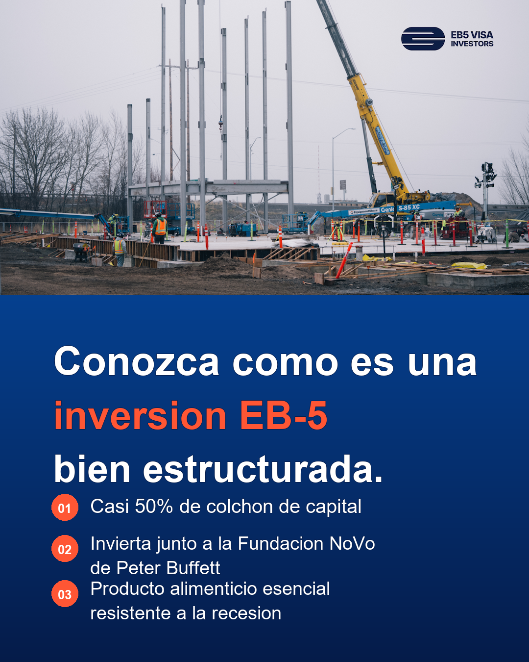 EB-5 Visa Investors Facebook ad: Obtenga la residencia permanente en Estados Unidos a…