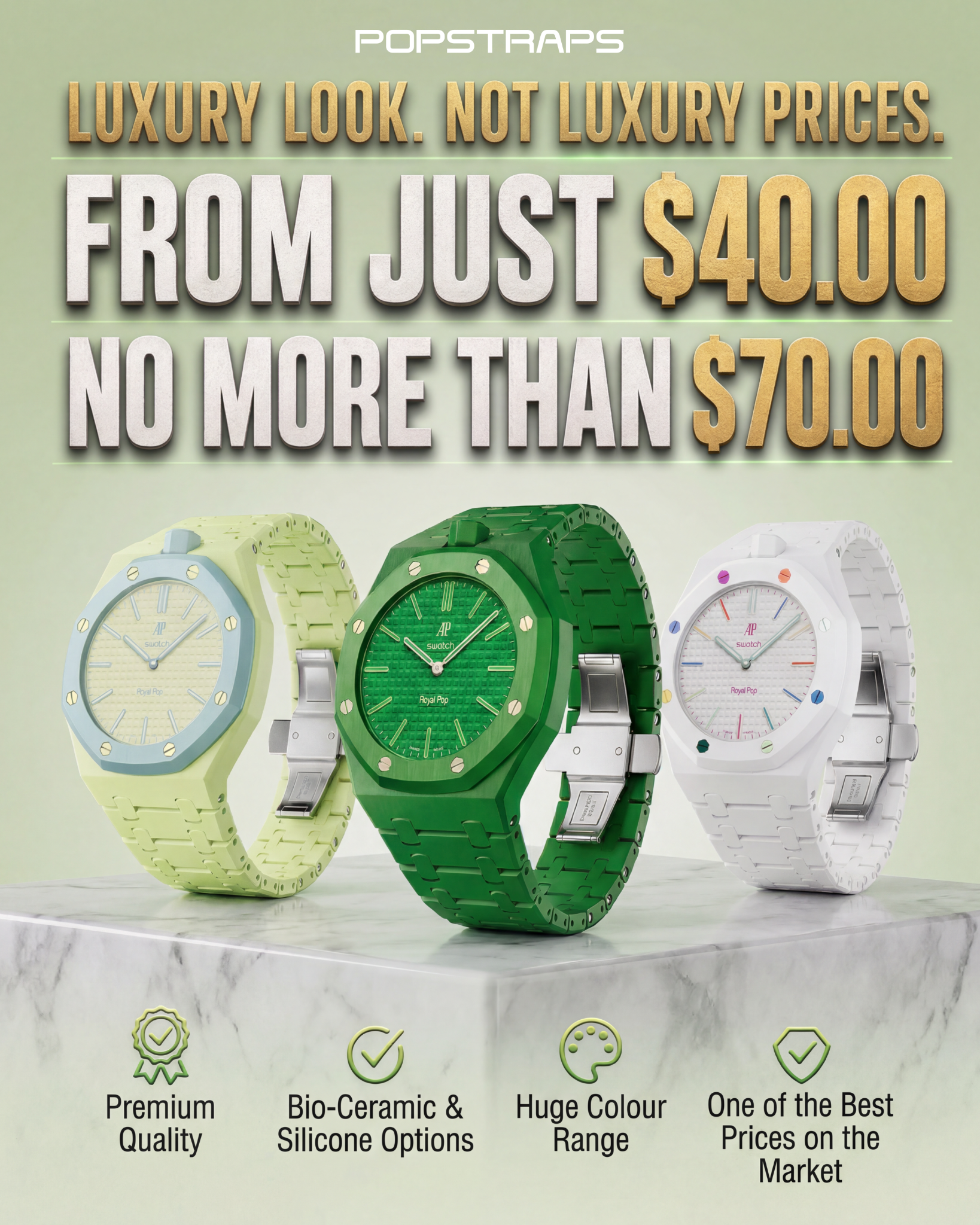 Popstraps Facebook ad
