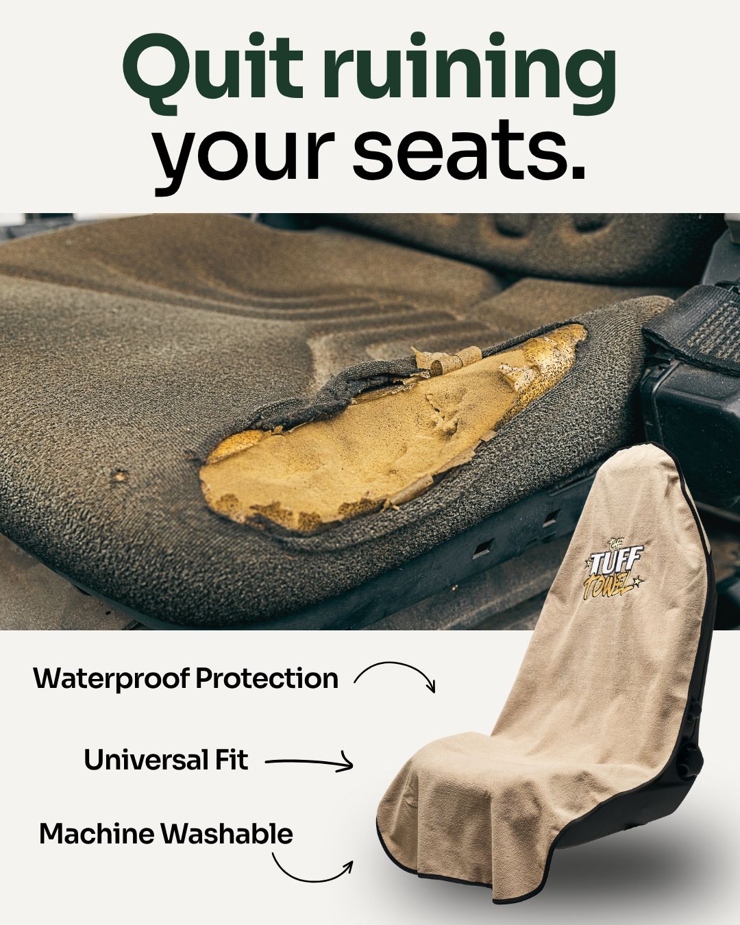 The Tuff Towel Facebook ad