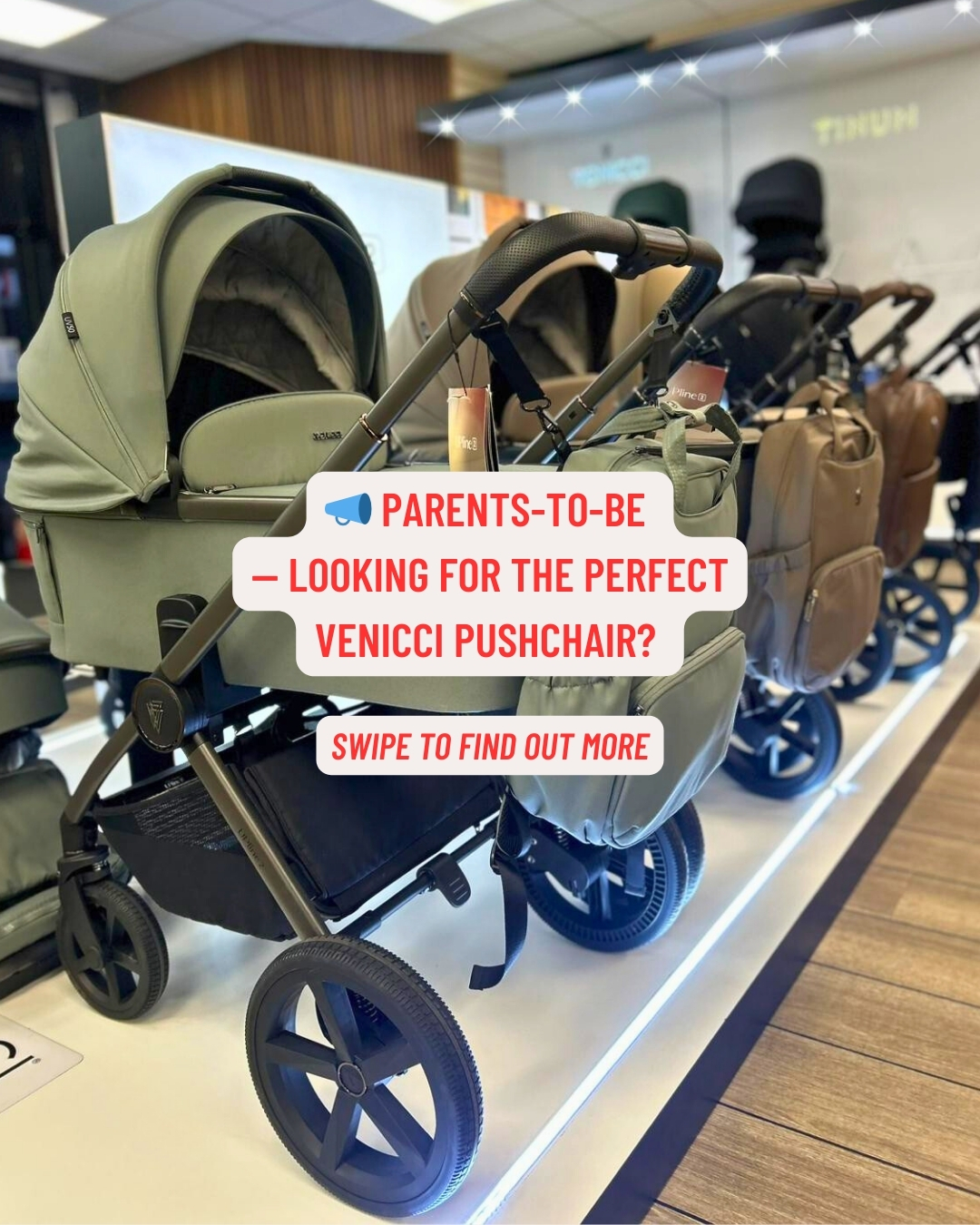 Affordable Baby Facebook ad: Parents-to-be, Looking for the perfect Venicci Pushchair?
