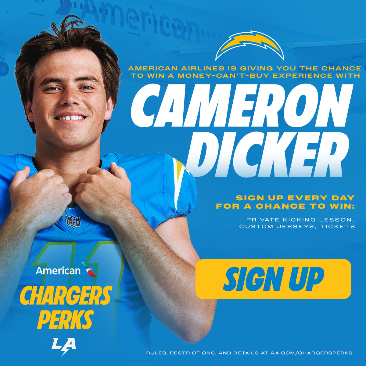 Los Angeles Chargers Facebook ad from May 29, 2026