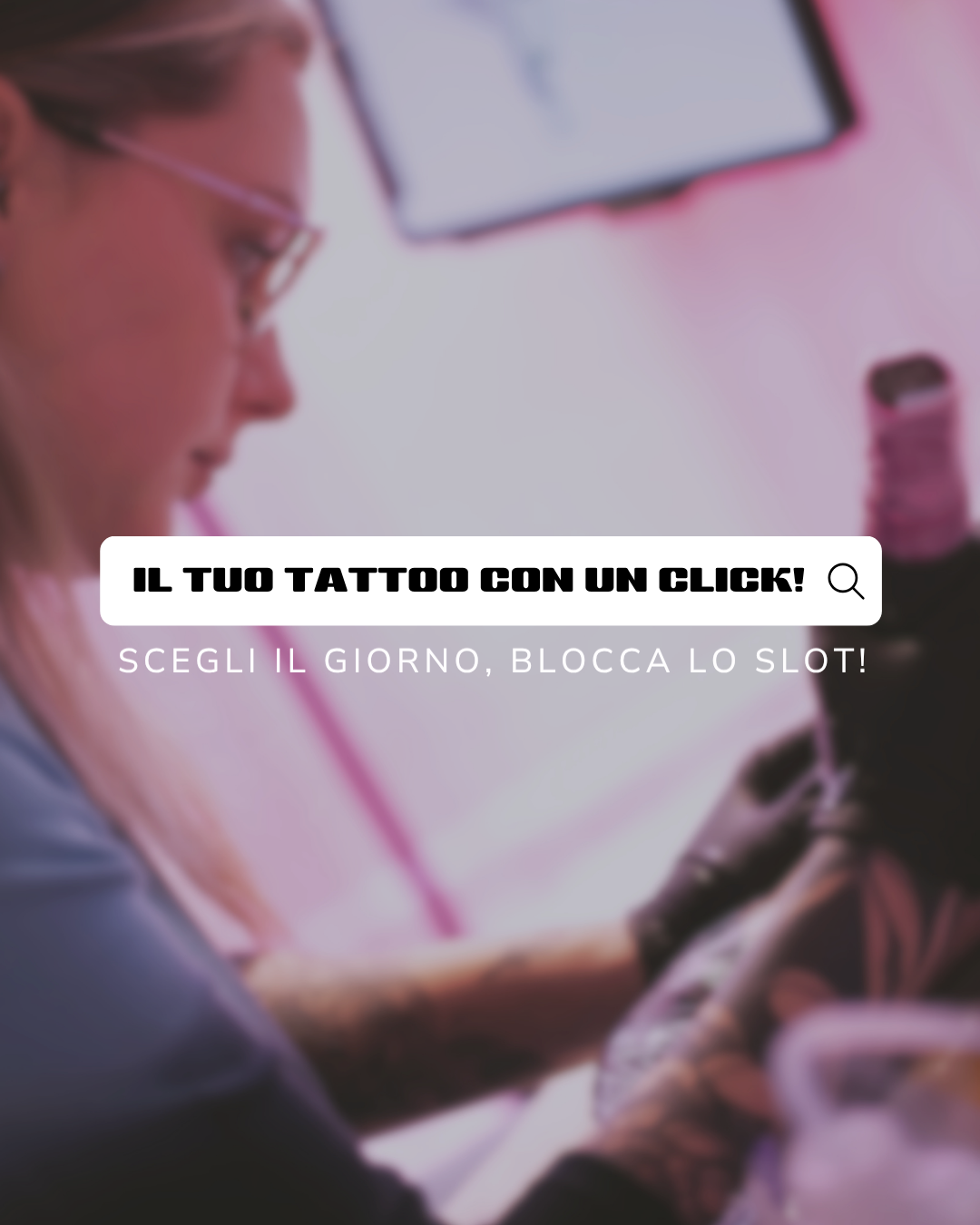 Buum Tattoo Torino Facebook ad: APERTI 7/7, FINO ALLE 22!