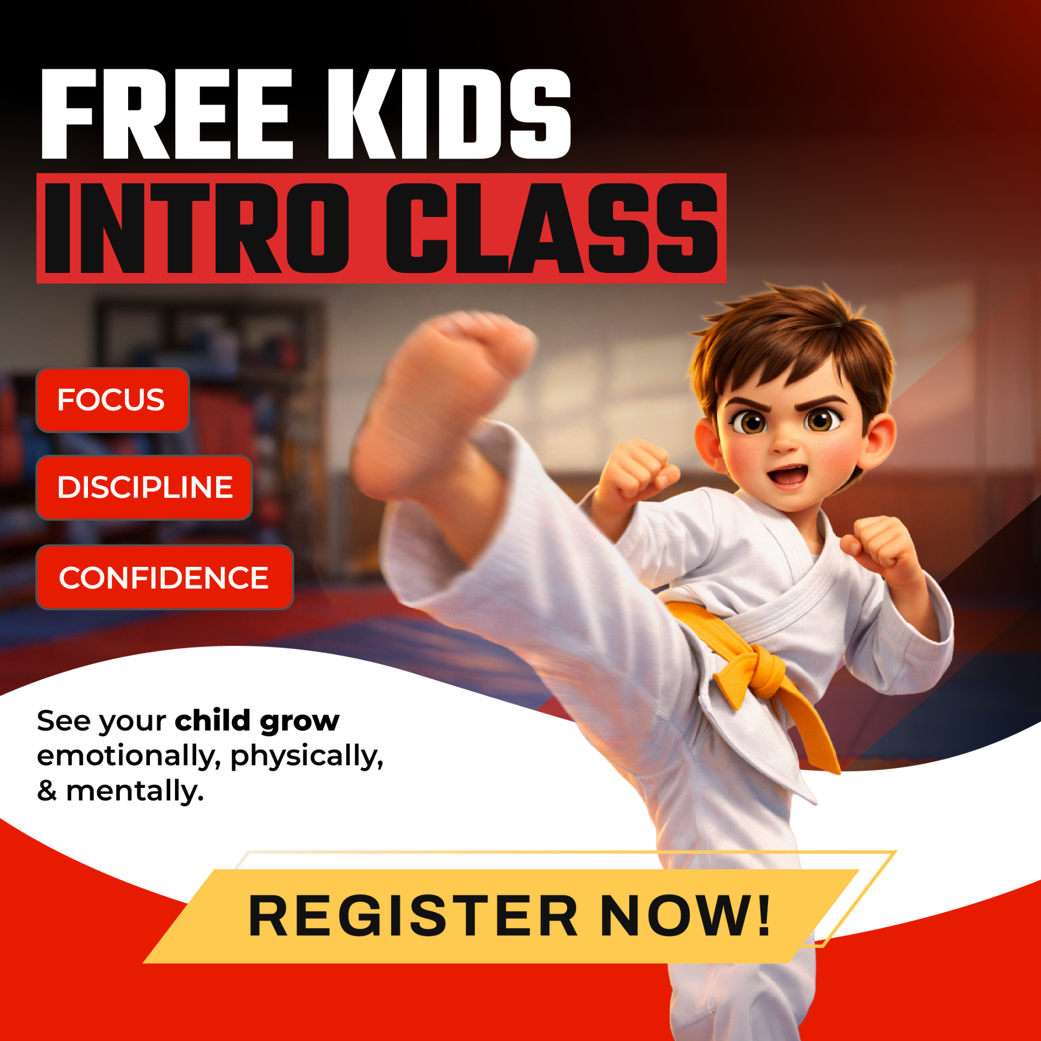 Hotshot Athletic Martial Arts Facebook ad