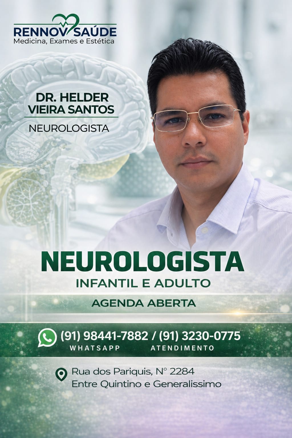 Rennov Saúde e Estética Facebook ad: Neuropediatra, Agenda Aberta