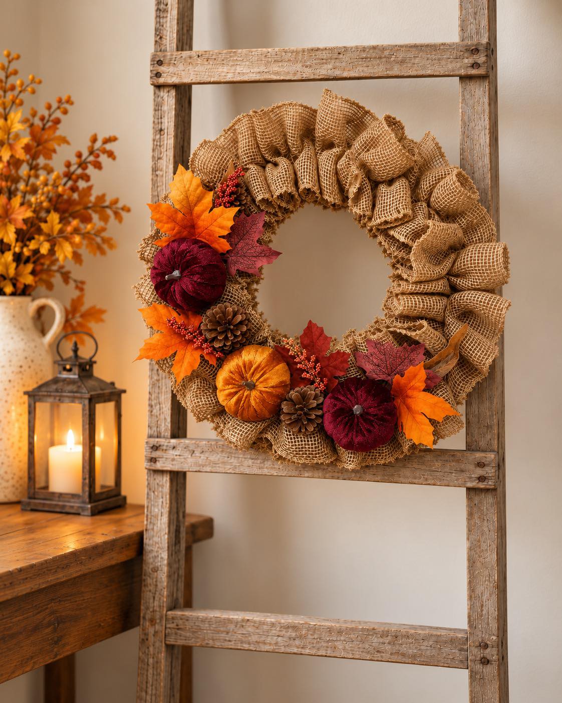 Handmade Decor Facebook ad: Imagínala en tu puerta de entrada, o sobre…