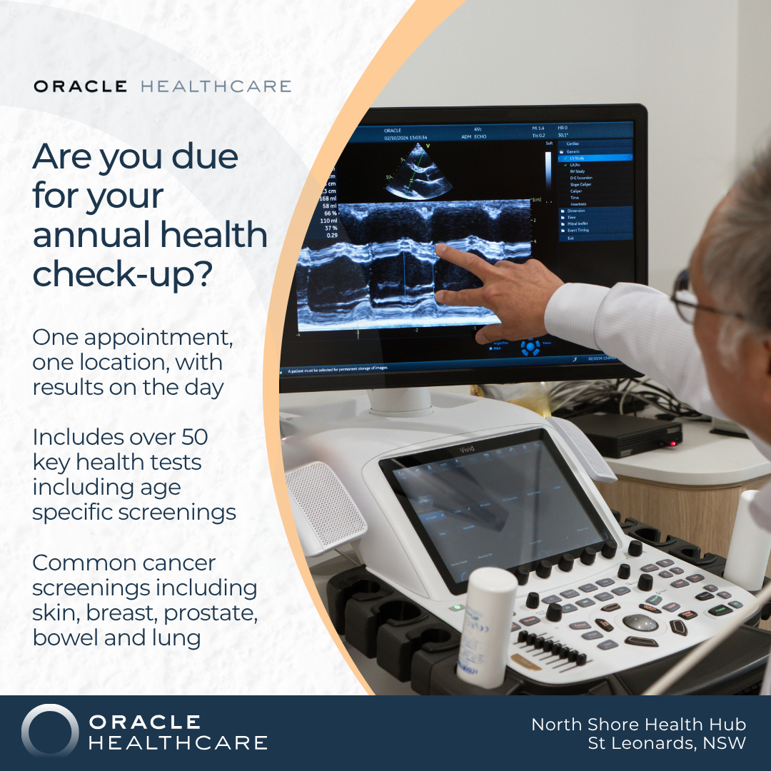 Oracle Healthcare Facebook ad: Comprehensive Health Assessment