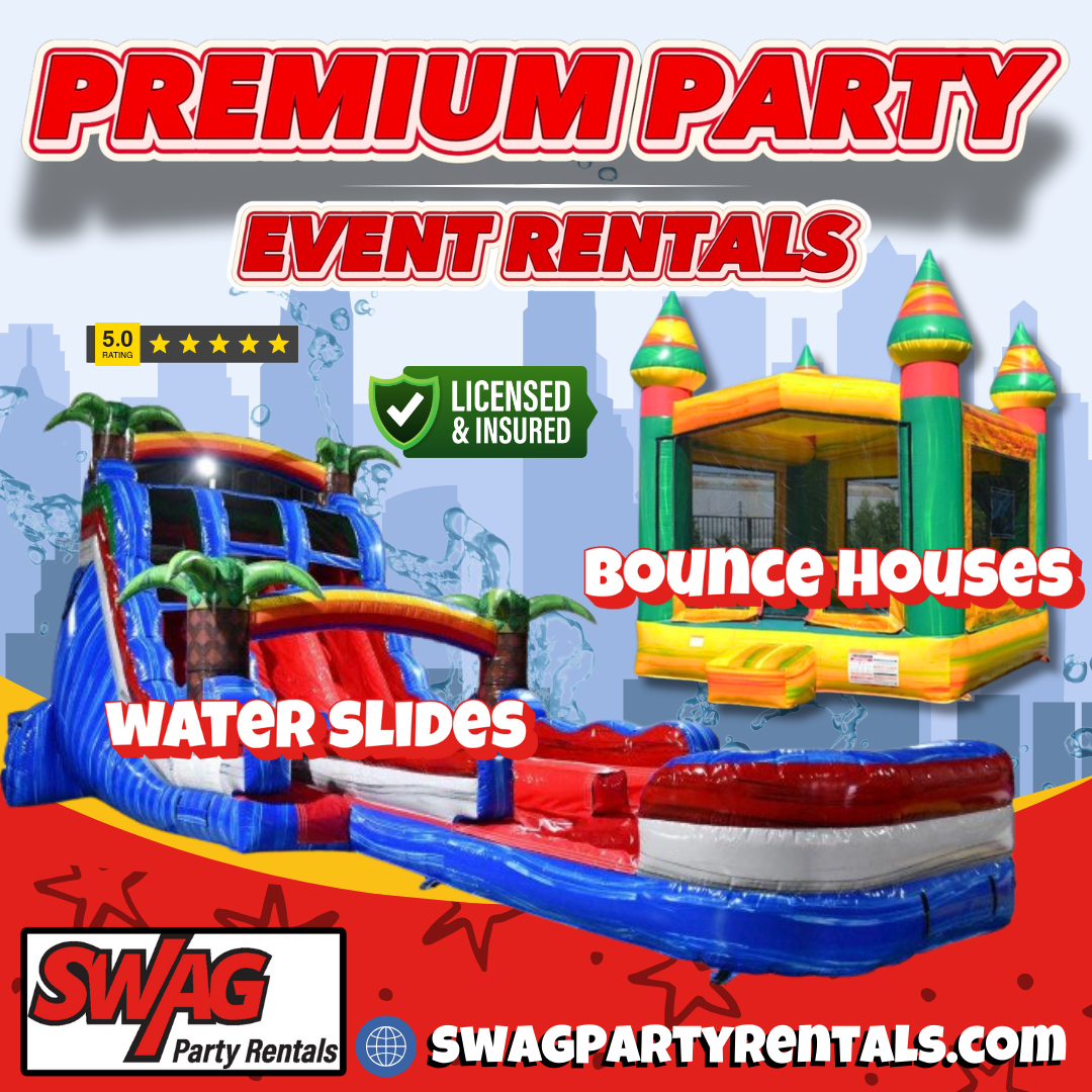 SWAG Party Rentals Facebook ad: Transform Your Event into an Experience with Swag Party…