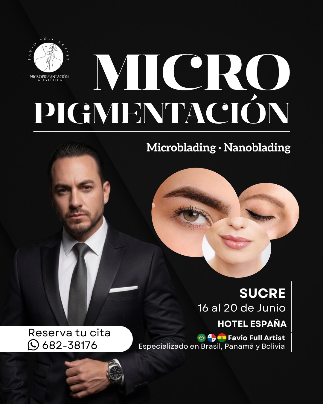 Favio Full Artist - Micropigmentación & Estética Facebook ad: Atención personalizada en Sucre