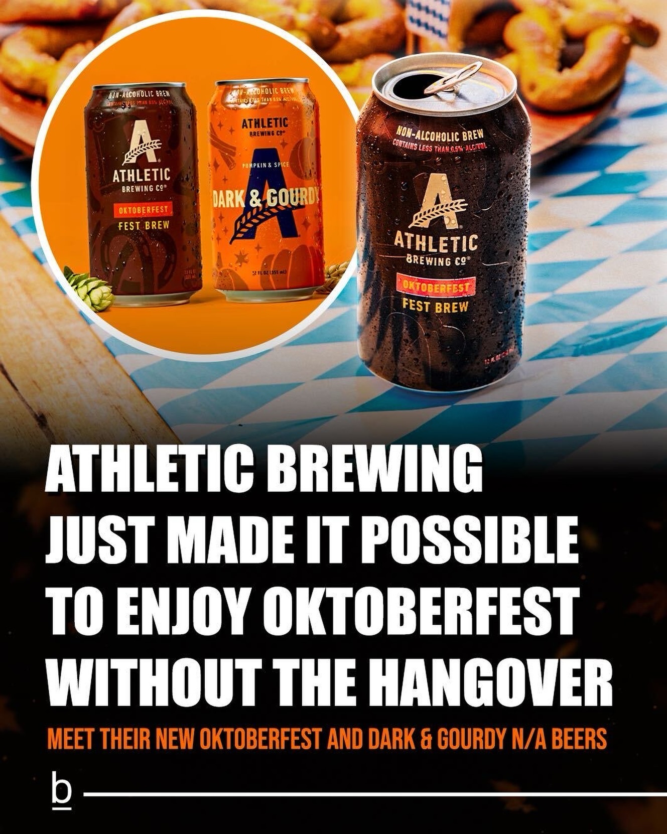 BroBible Facebook ad: Taking It Easy This Fall? Athletic Brewing Just Released…