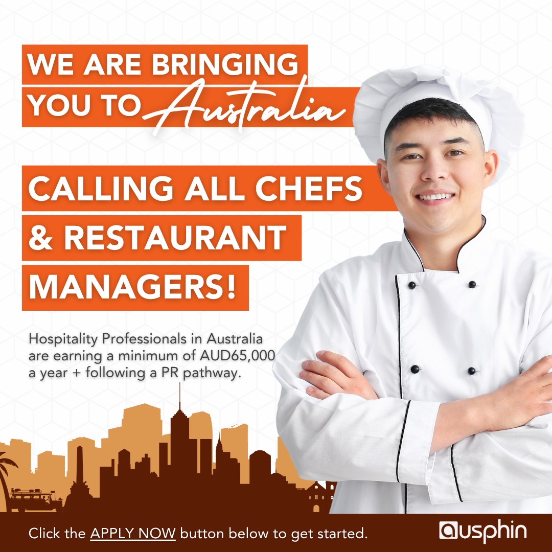 Ausphin Group Facebook ad: Work Now in Australia!